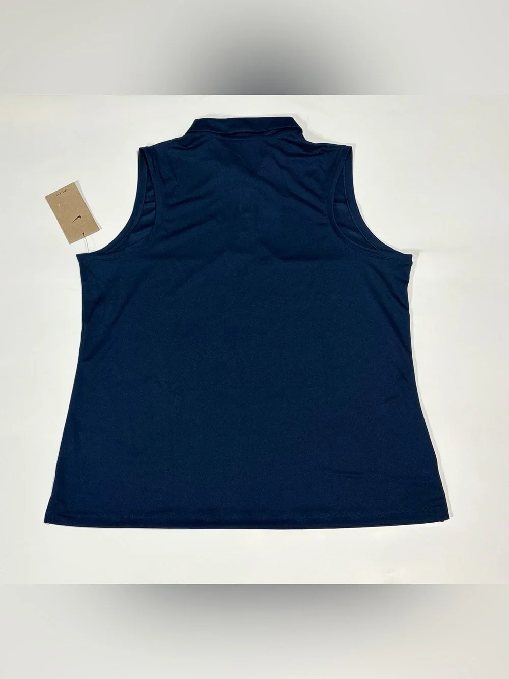 Nike Women’s Navy Sleeveless Polo Tank Top Dri-fit victory Golf top DH2312-451